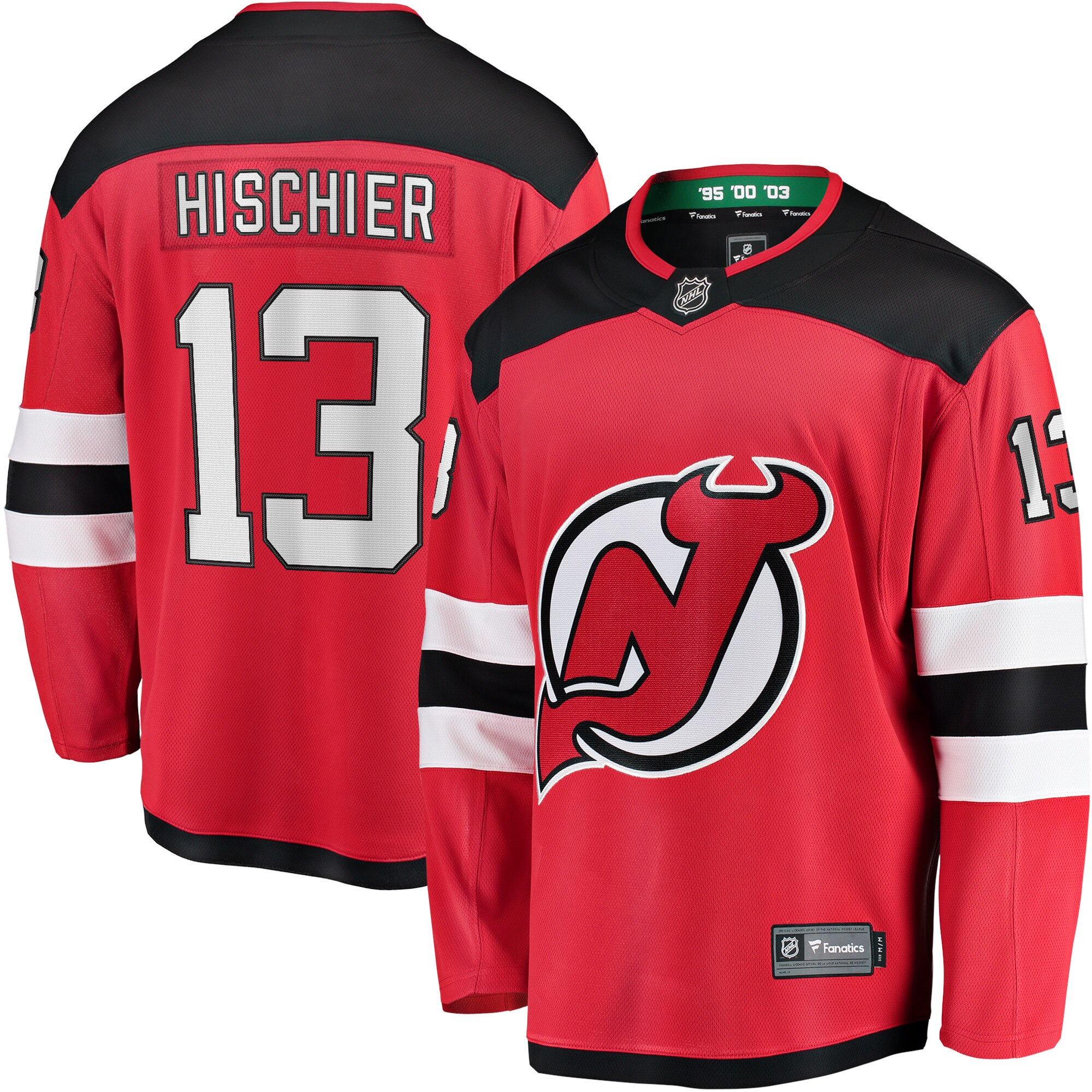 new jersey devils fanatics home breakaway jersey – nico hischier – mens – Vancouver Canucks Jerseys and Headwear Collection