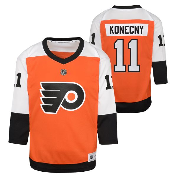 philadelphia flyers replica home jersey – orange – travis konecny – youth – Vancouver Canucks Jerseys and Headwear Collection