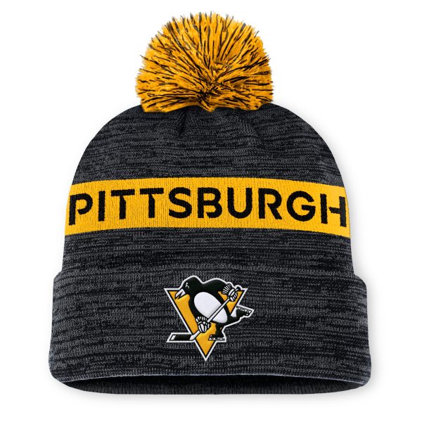 pittsburgh penguins authentic pro rink beanie cuff with pom – Vancouver Canucks Jerseys and Headwear Collection