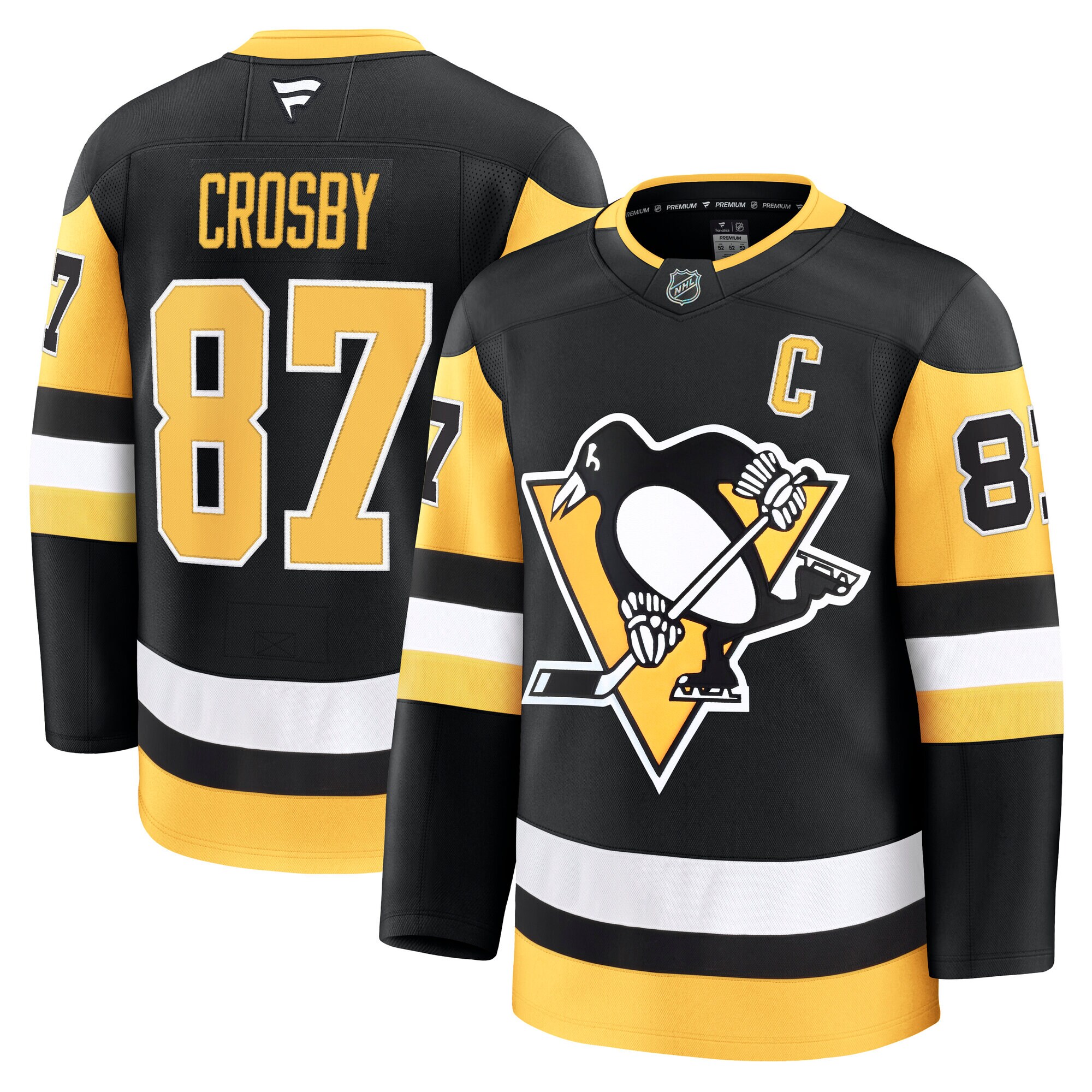 pittsburgh penguins fanatics branded home premium jersey – black – sidney crosby – mens – Vancouver Canucks Jerseys and Headwear Collection