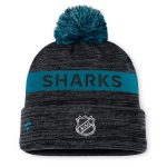 san jose sharks authentic pro rink beanie cuff with pom – Vancouver Canucks Jerseys and Headwear Collection