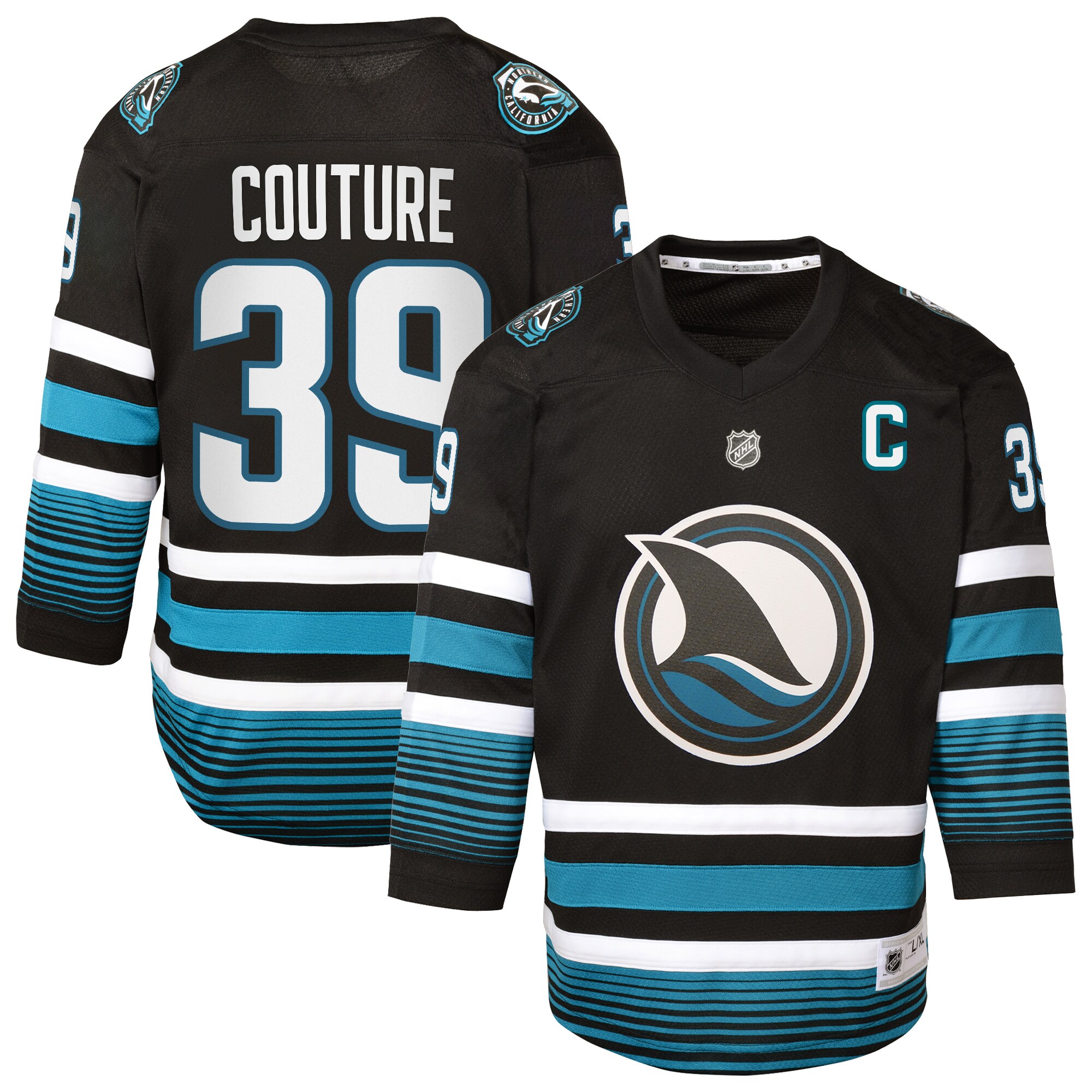 san jose sharks fanatics replica alternate breakaway jersey – black – logan couture – youth – Vancouver Canucks Jerseys and Headwear Collection