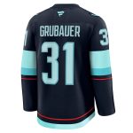 seattle kraken fanatics branded home premium jersey – deep sea blue – philipp grubauer – mens – Vancouver Canucks Jerseys and Headwear Collection