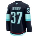 seattle kraken fanatics branded home premium jersey – deep sea blue – yanni gourde – mens – Vancouver Canucks Jerseys and Headwear Collection