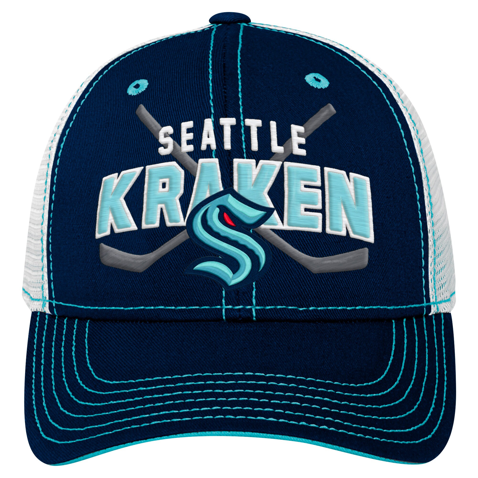 seattle kraken lock up mesh adjustable cap – youth – Vancouver Canucks Jerseys and Headwear Collection
