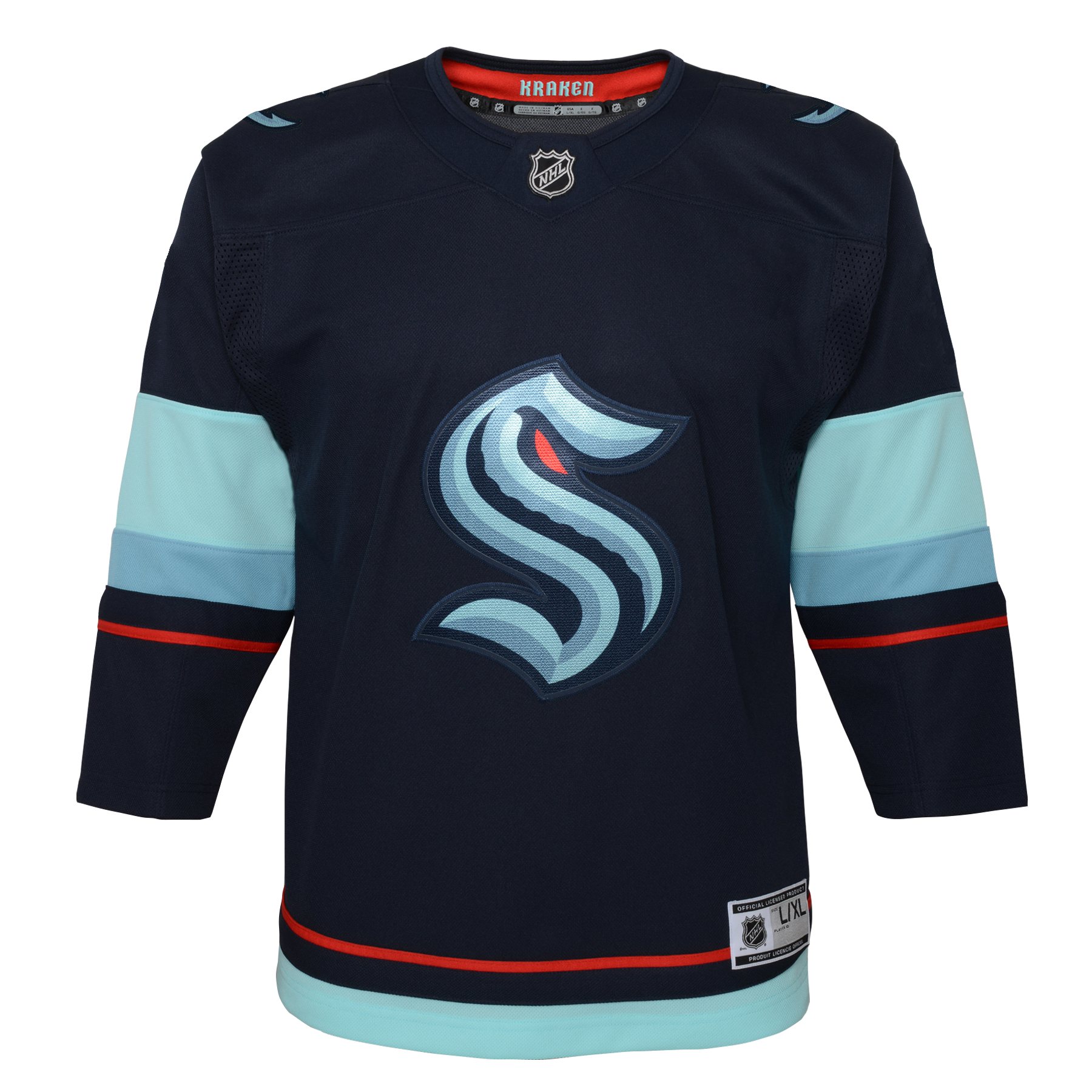 seattle kraken replica home jersey – kids – Vancouver Canucks Jerseys and Headwear Collection