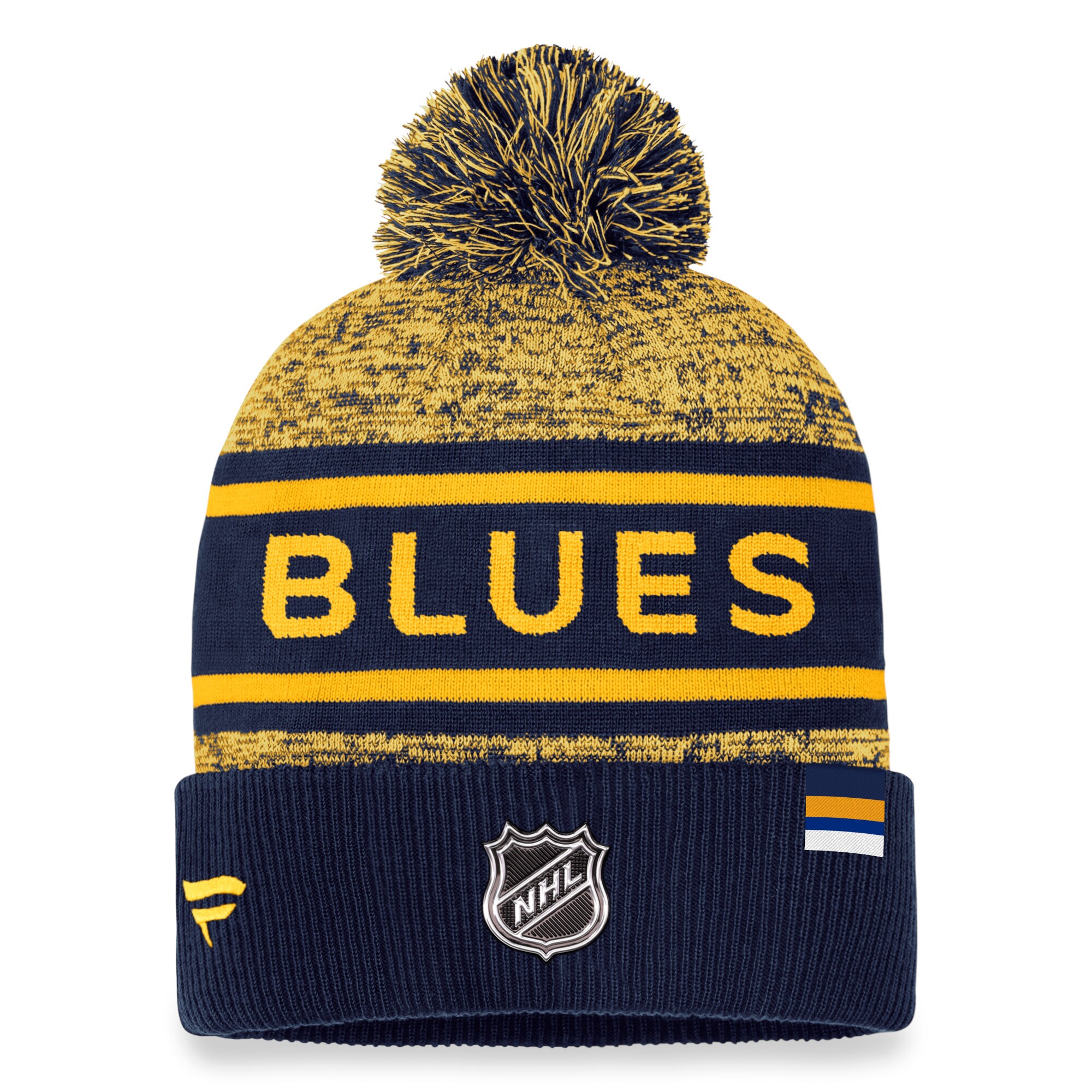 st. louis blues pro rink heathered cuffed pom knit – unisex – Vancouver Canucks Jerseys and Headwear Collection