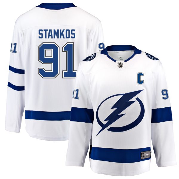 tampa bay lightning fanatics away breakaway jersey – steve stamkos – mens – Vancouver Canucks Jerseys and Headwear Collection