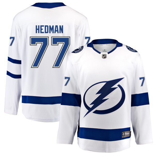 tampa bay lightning fanatics away breakaway jersey – victor hedman – mens – Vancouver Canucks Jerseys and Headwear Collection