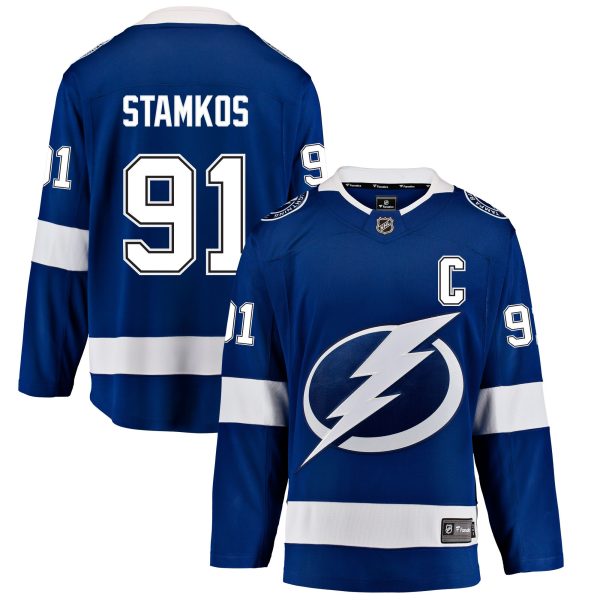 tampa bay lightning fanatics home breakaway jersey – steve stamkos – mens – Vancouver Canucks Jerseys and Headwear Collection