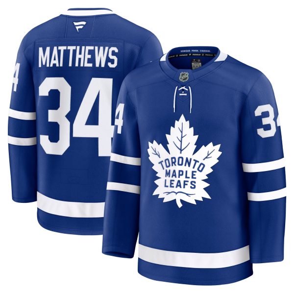 toronto maple leafs fanatics branded home premium jersey – blue – auston matthews – mens – Vancouver Canucks Jerseys and Headwear Collection