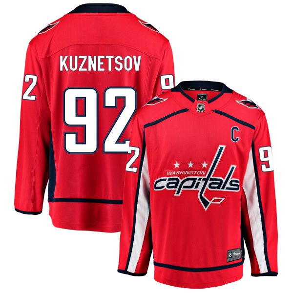 washington capitals fanatics home breakaway jersey – evgeny kuznetsov – mens – Vancouver Canucks Jerseys and Headwear Collection