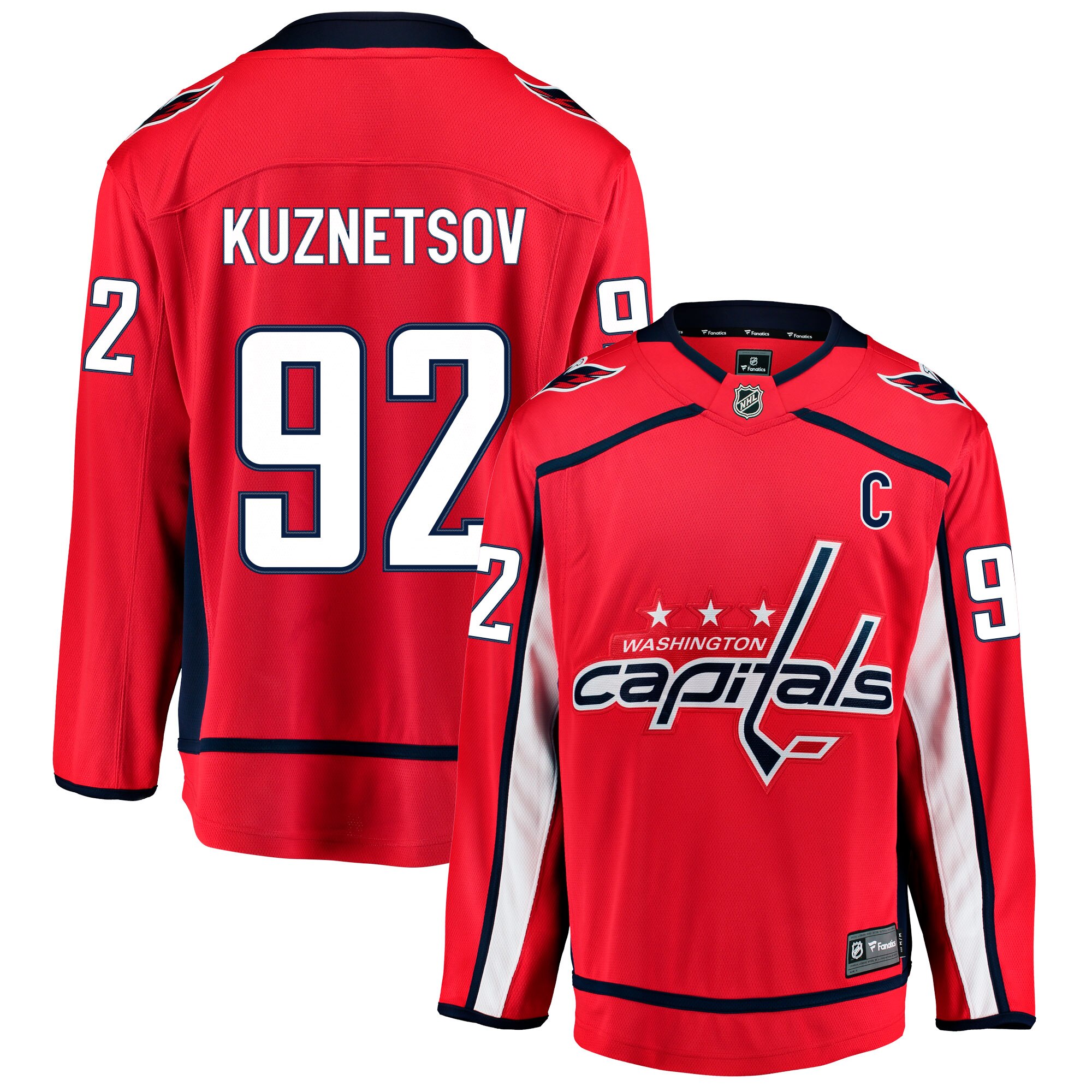 washington capitals fanatics home breakaway jersey – evgeny kuznetsov – mens – Vancouver Canucks Jerseys and Headwear Collection