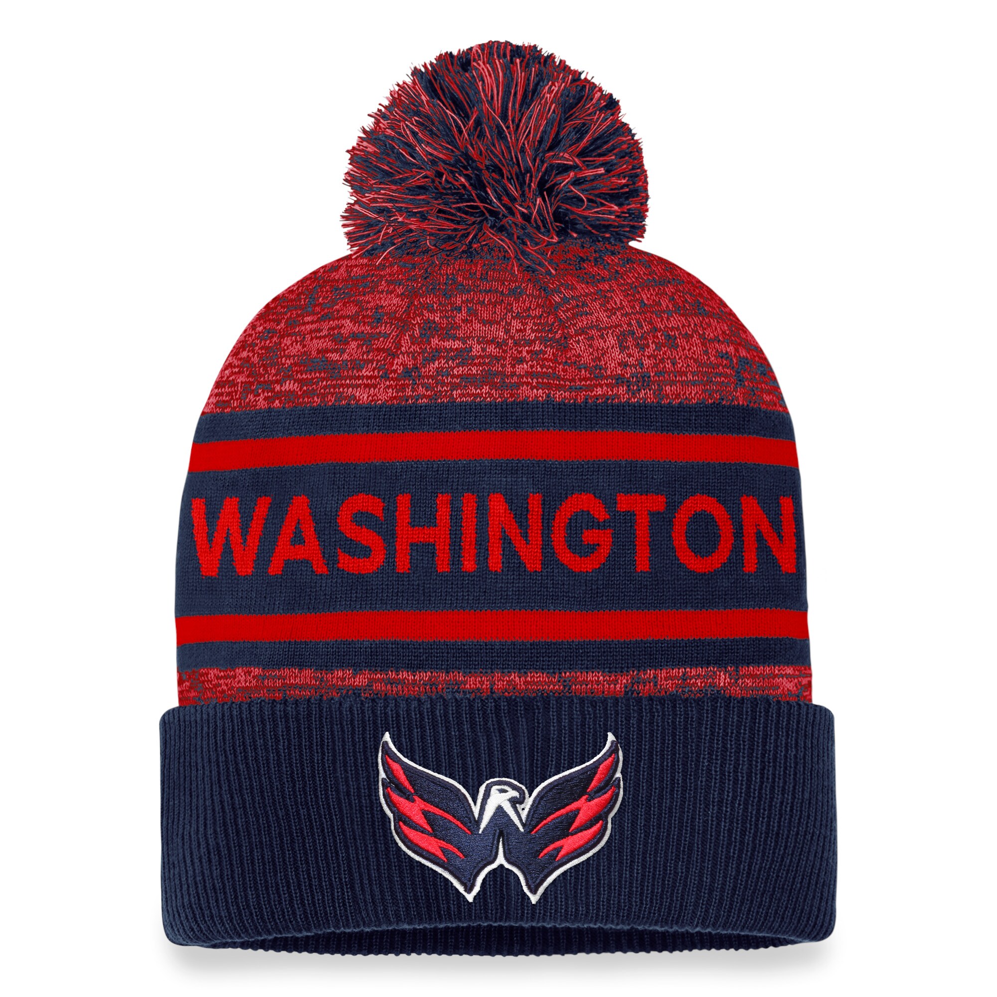washington capitals pro rink heathered cuffed pom knit – unisex – Vancouver Canucks Jerseys and Headwear Collection