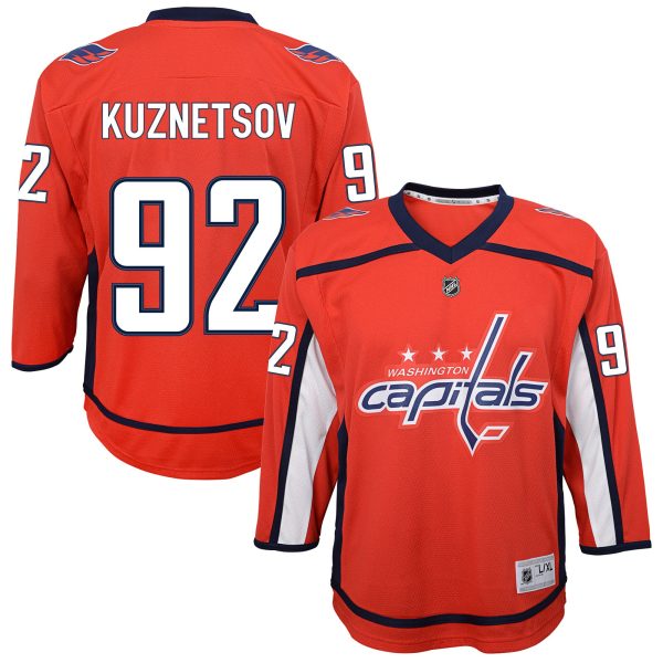 washington capitals replica home jersey – evgeny kuznetsov – youth – Vancouver Canucks Jerseys and Headwear Collection