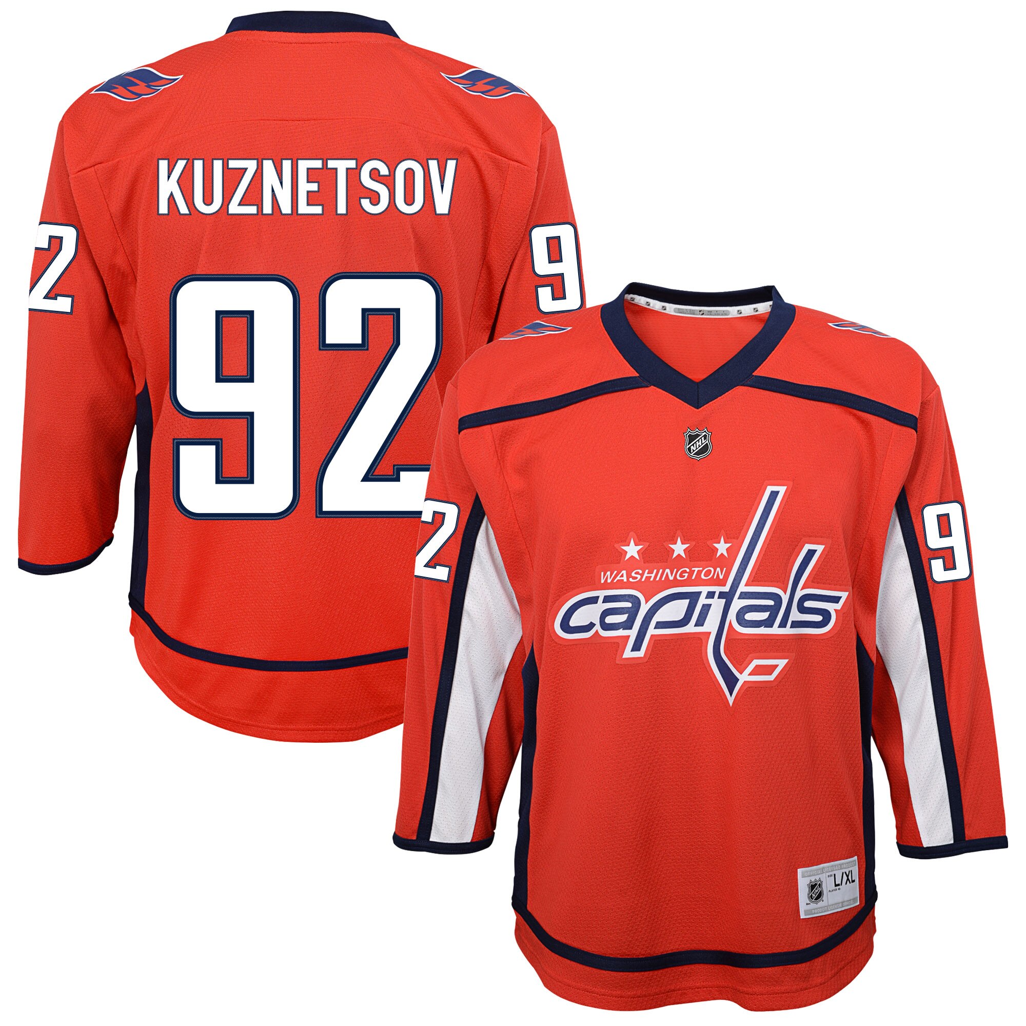 washington capitals replica home jersey – evgeny kuznetsov – youth – Vancouver Canucks Jerseys and Headwear Collection