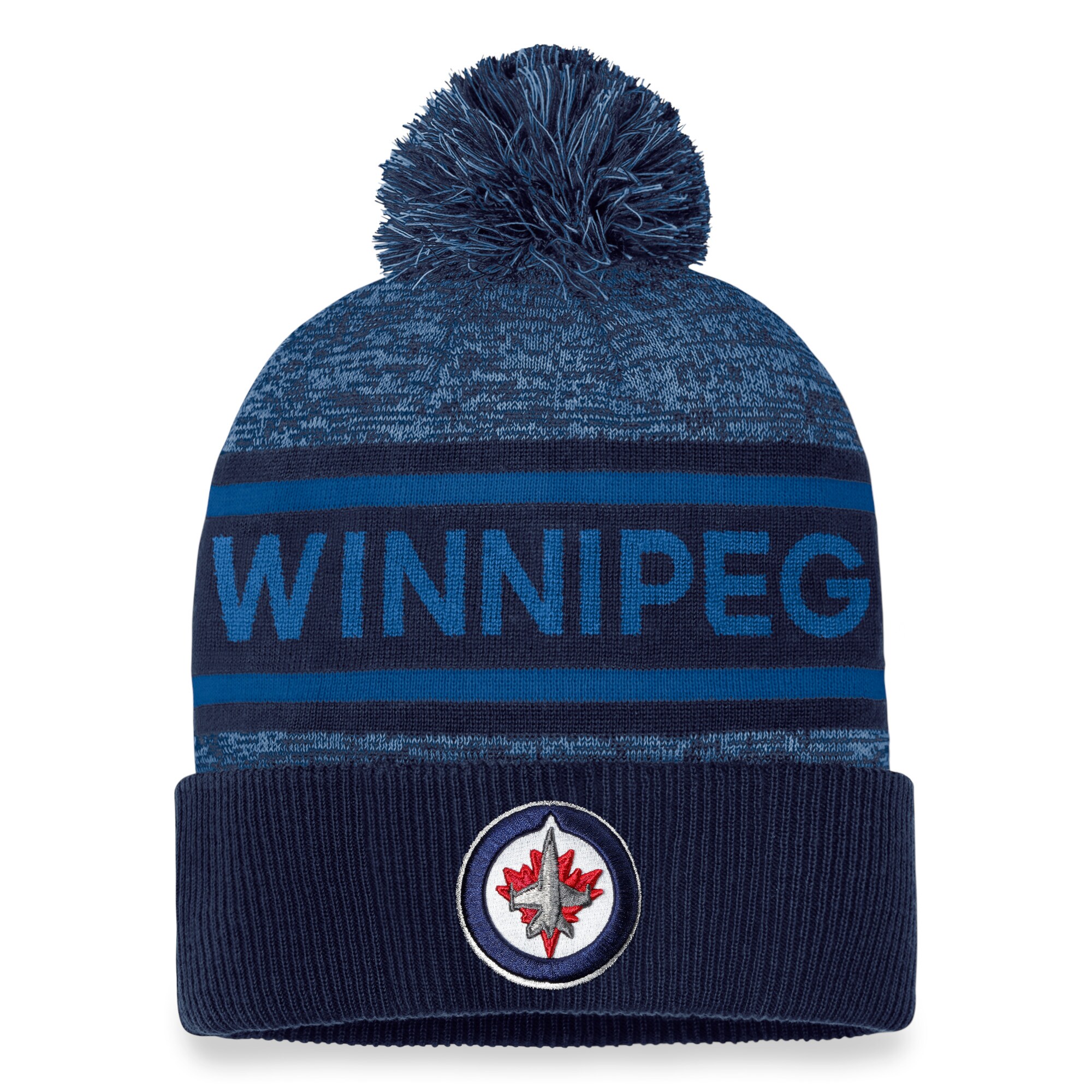 winnipeg jets pro rink heathered cuffed pom knit – unisex – Vancouver Canucks Jerseys and Headwear Collection