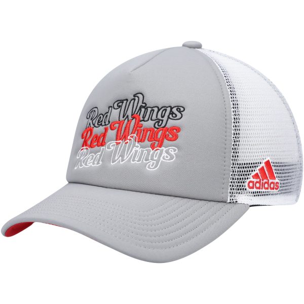women8217s adidas graywhite detroit red wings foam trucker snapback hat – Vancouver Canucks Jerseys and Headwear Collection