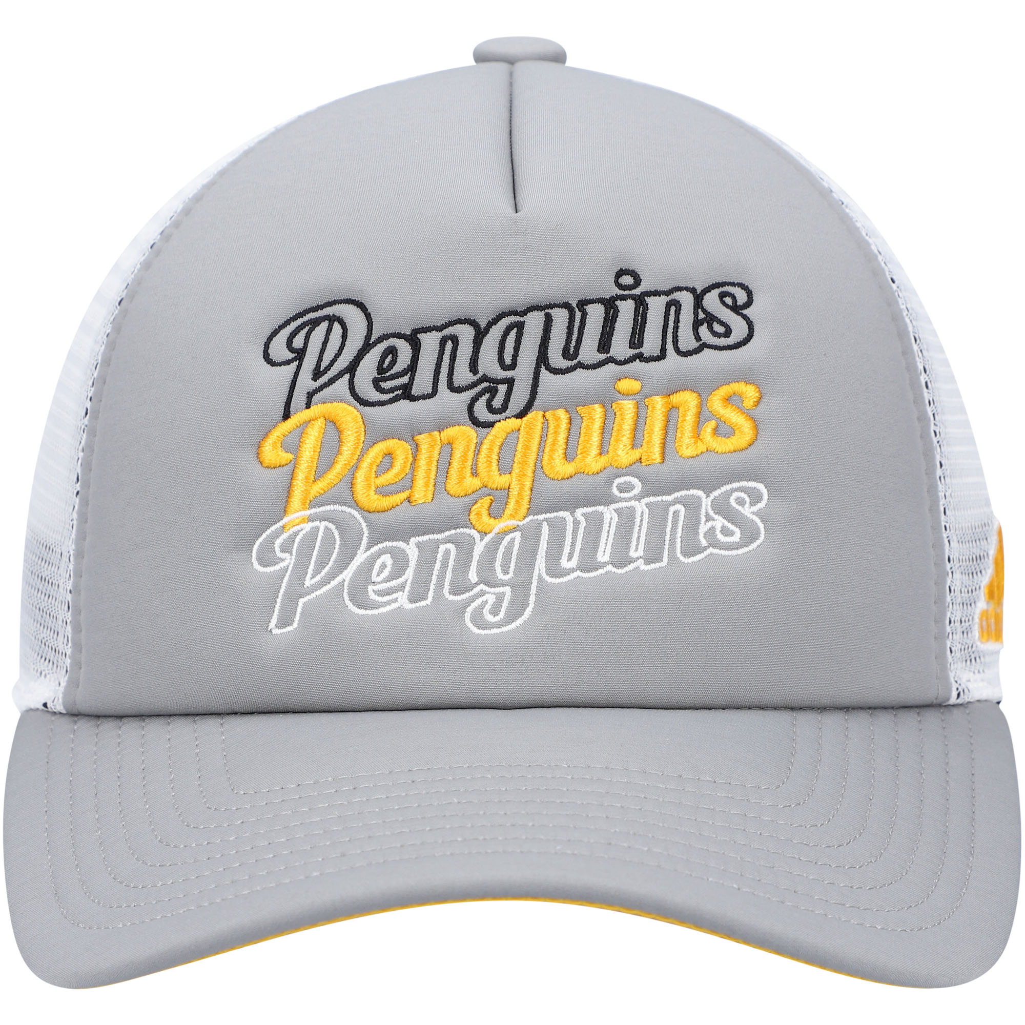 women8217s adidas graywhite pittsburgh penguins foam trucker snapback hat – Vancouver Canucks Jerseys and Headwear Collection