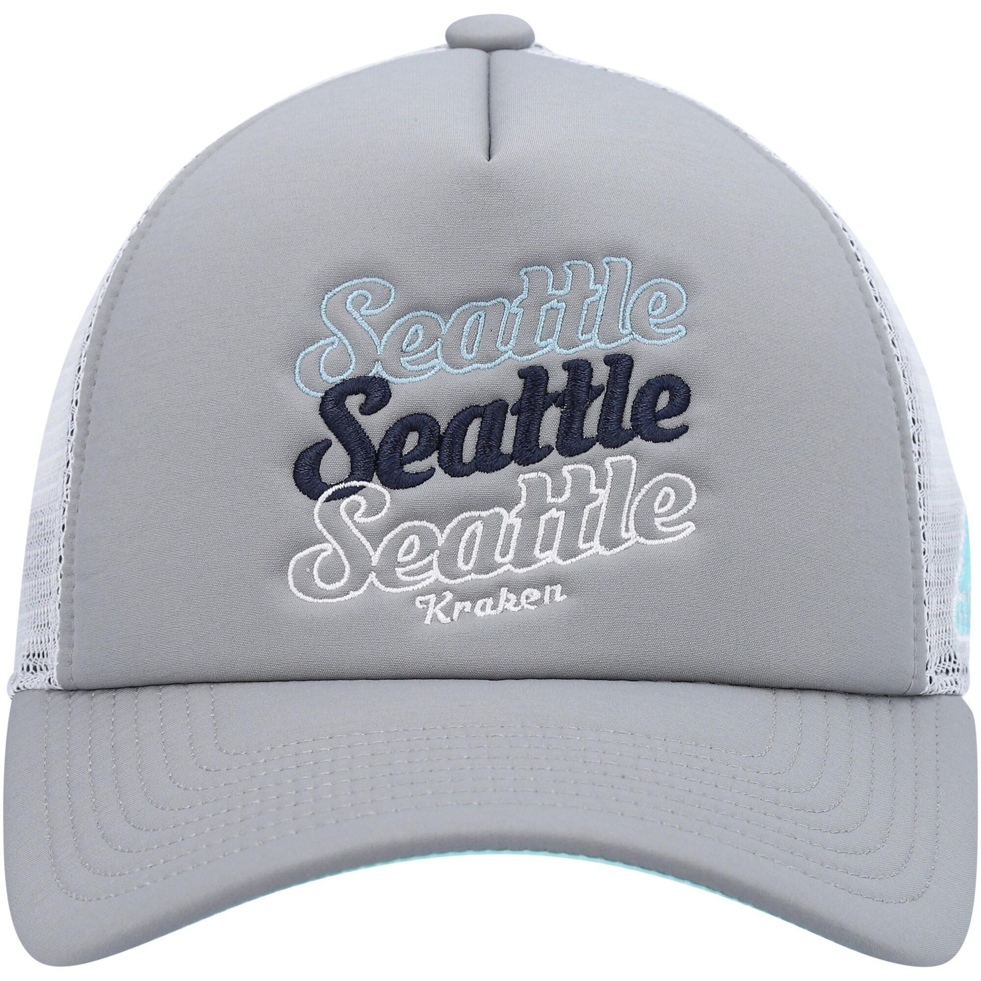 women8217s adidas graywhite seattle kraken foam trucker snapback hat – Vancouver Canucks Jerseys and Headwear Collection
