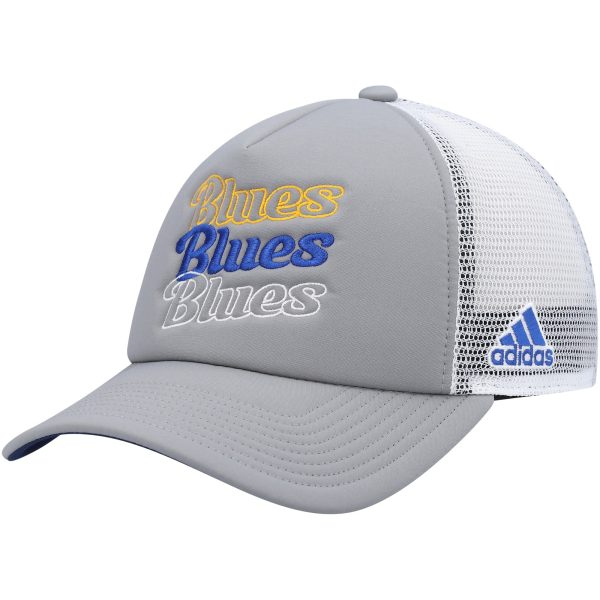 women8217s adidas graywhite st. louis blues foam trucker snapback hat – Vancouver Canucks Jerseys and Headwear Collection