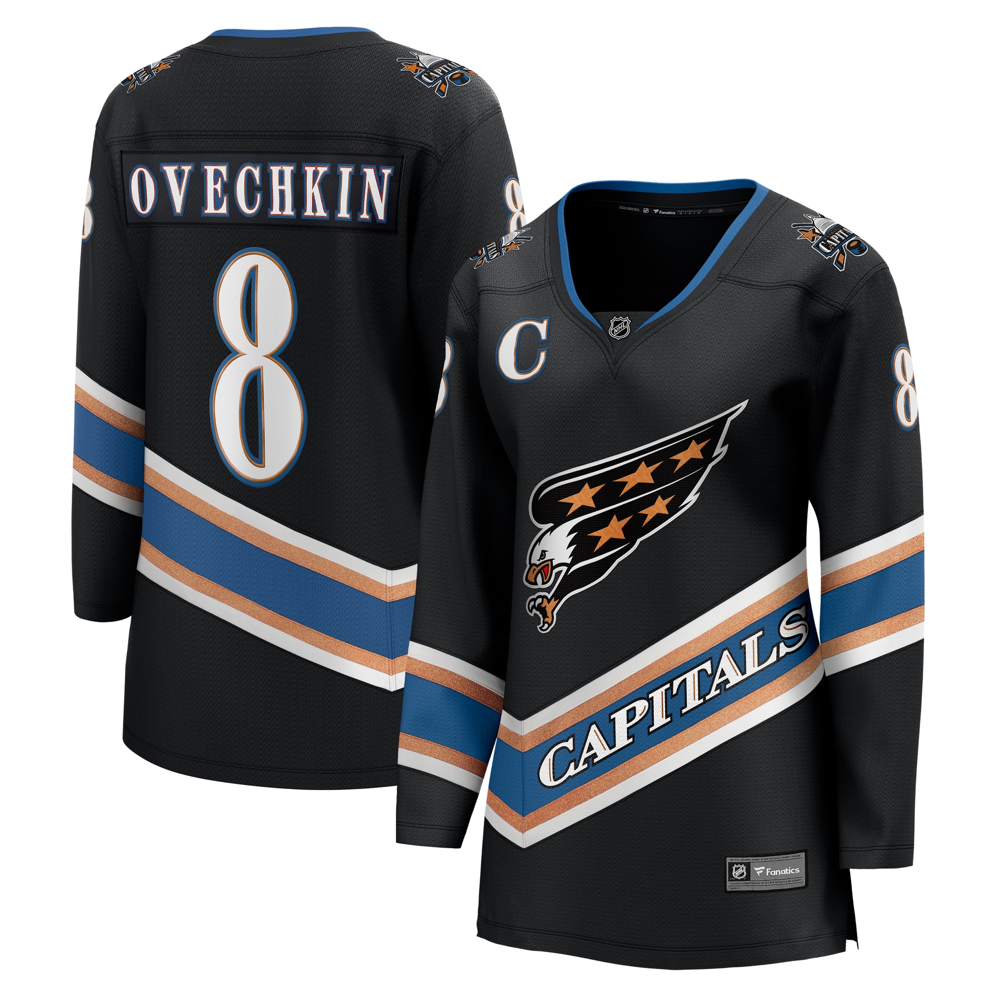 women8217s fanatics alexander ovechkin black washington capitals alternate 50th anniversary premier breakaway player jersey – Vancouver Canucks Jerseys and Headwear Collection