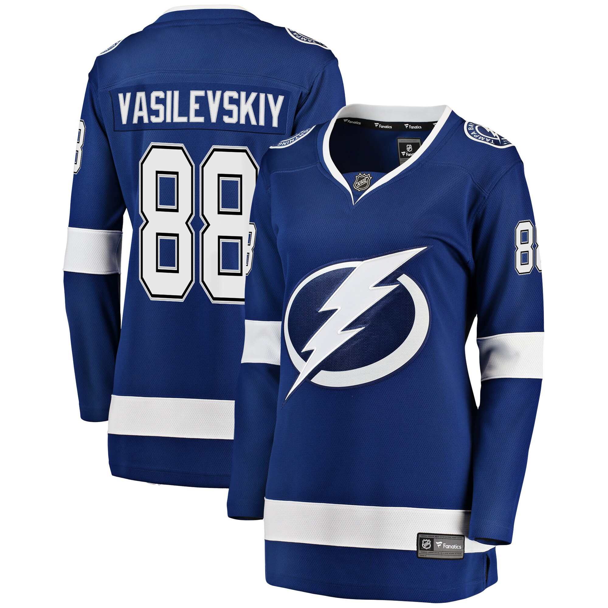 women8217s fanatics andrei vasilevskiy blue tampa bay lightning premier breakaway player jersey – Vancouver Canucks Jerseys and Headwear Collection