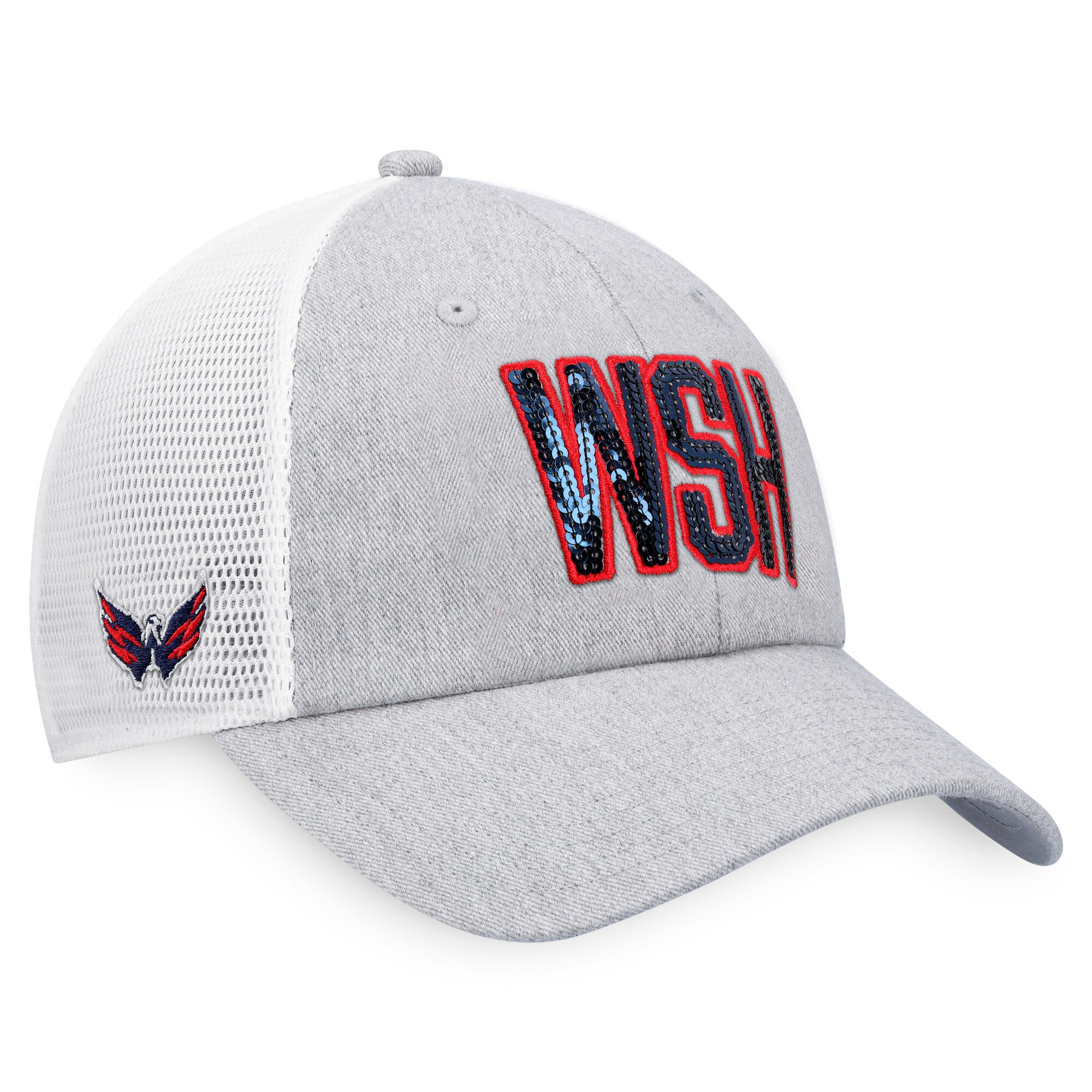 women8217s fanatics heather graywhite washington capitals iconic glimmer trucker snapback hat – Vancouver Canucks Jerseys and Headwear Collection