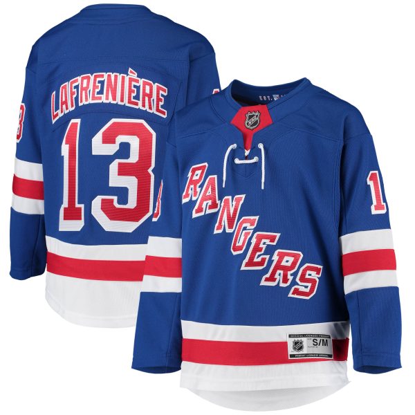 youth alexis lafreniere blue new york rangers home premier player jersey – Vancouver Canucks Jerseys and Headwear Collection