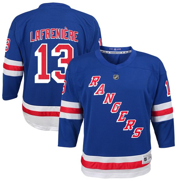 youth alexis lafreniere blue new york rangers home replica player jersey – Vancouver Canucks Jerseys and Headwear Collection