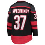 youth andrei svechnikov black carolina hurricanes alternate premier player jersey – Vancouver Canucks Jerseys and Headwear Collection