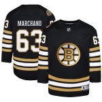 youth brad marchand black boston bruins 100th anniversary premier player jersey – Vancouver Canucks Jerseys and Headwear Collection