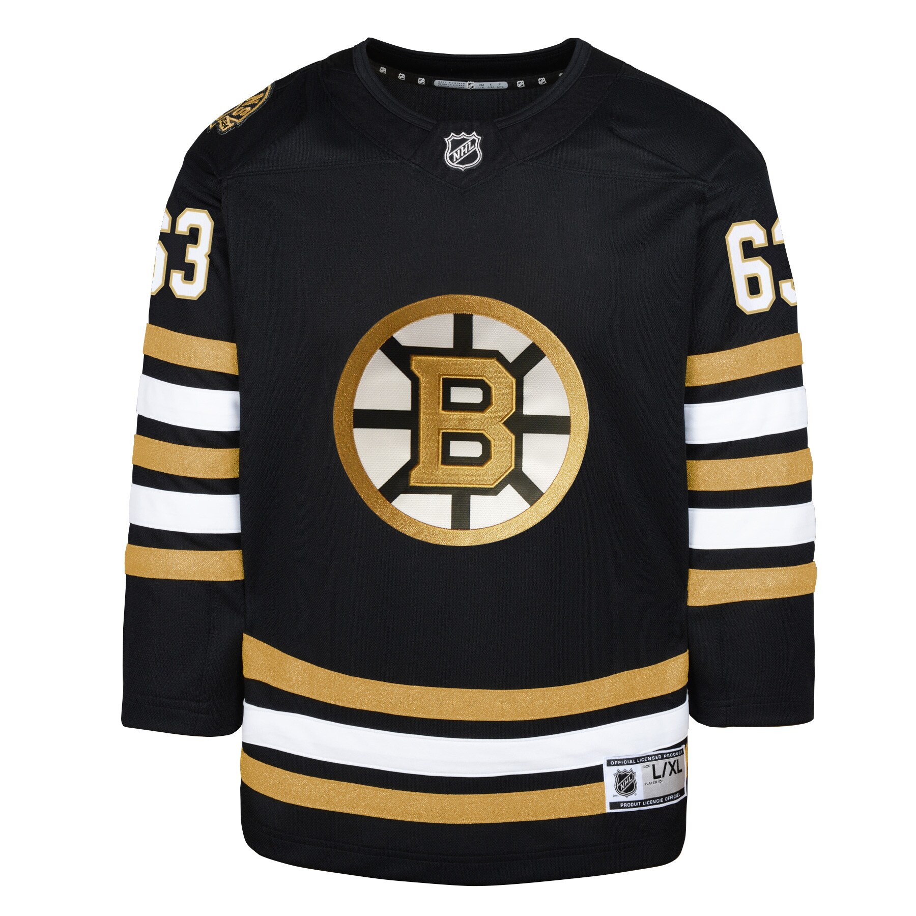 youth brad marchand black boston bruins 100th anniversary premier player jersey – Vancouver Canucks Jerseys and Headwear Collection
