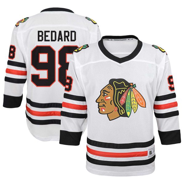 youth connor bedard white chicago blackhawks away replica player jersey – Vancouver Canucks Jerseys and Headwear Collection