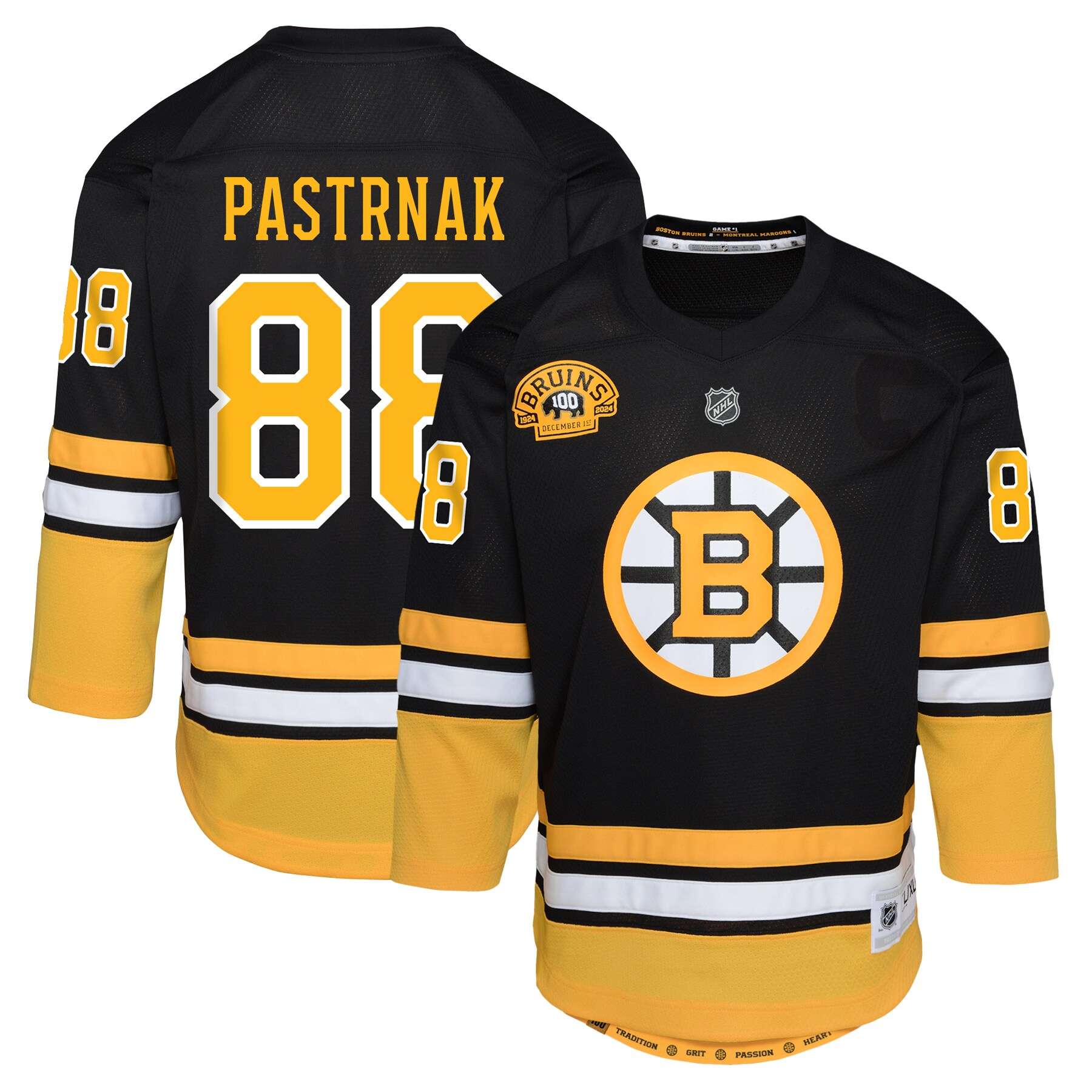 youth david pastrnak black boston bruins 100th anniversary replica player jersey – Vancouver Canucks Jerseys and Headwear Collection