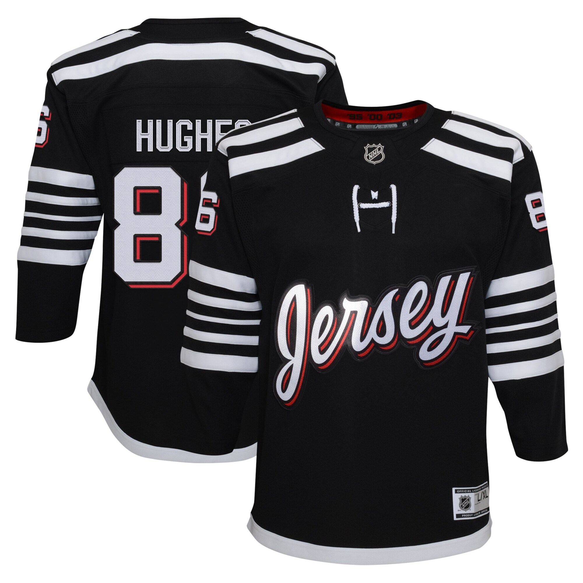 youth jack hughes black new jersey devils alternate premier player jersey – Vancouver Canucks Jerseys and Headwear Collection