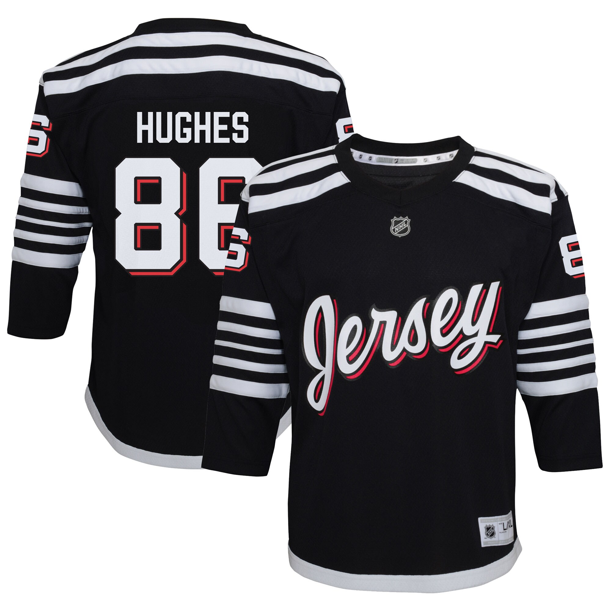 youth jack hughes black new jersey devils alternate replica player jersey – Vancouver Canucks Jerseys and Headwear Collection