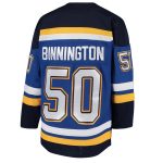 youth jordan binnington blue st. louis blues home premier player jersey – Vancouver Canucks Jerseys and Headwear Collection