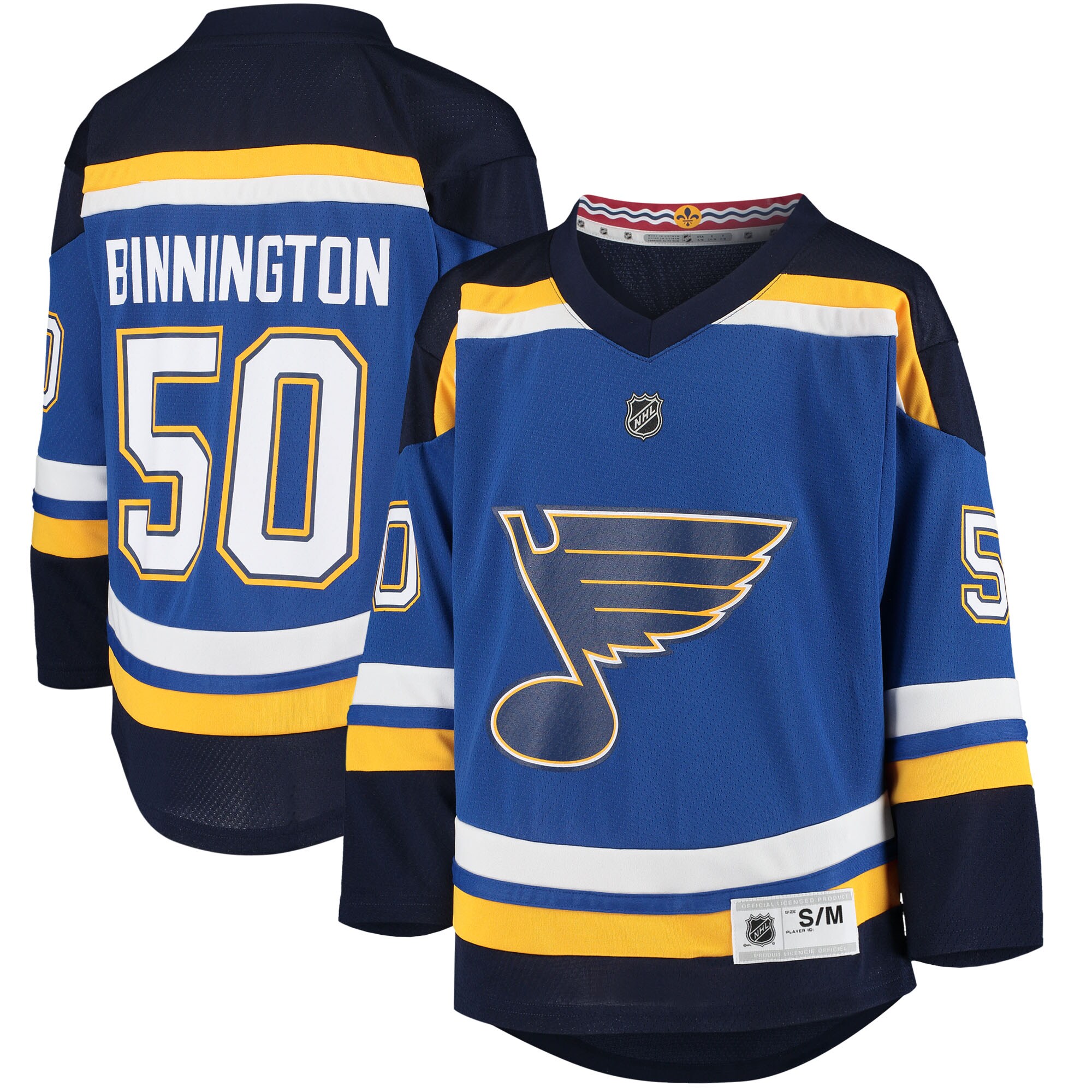 youth jordan binnington blue st. louis blues home replica player jersey – Vancouver Canucks Jerseys and Headwear Collection