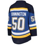 youth jordan binnington blue st. louis blues home replica player jersey – Vancouver Canucks Jerseys and Headwear Collection