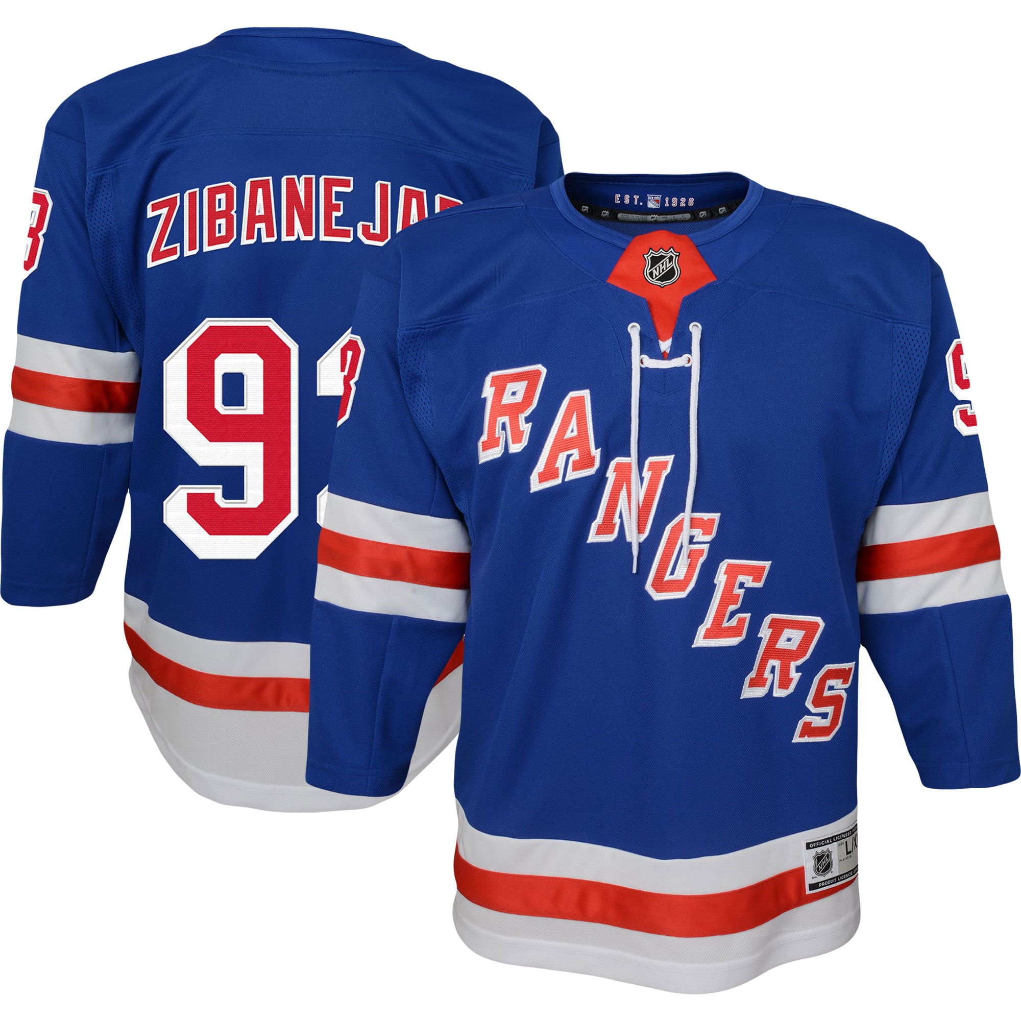 youth mika zibanejad blue new york rangers home premier player jersey – Vancouver Canucks Jerseys and Headwear Collection