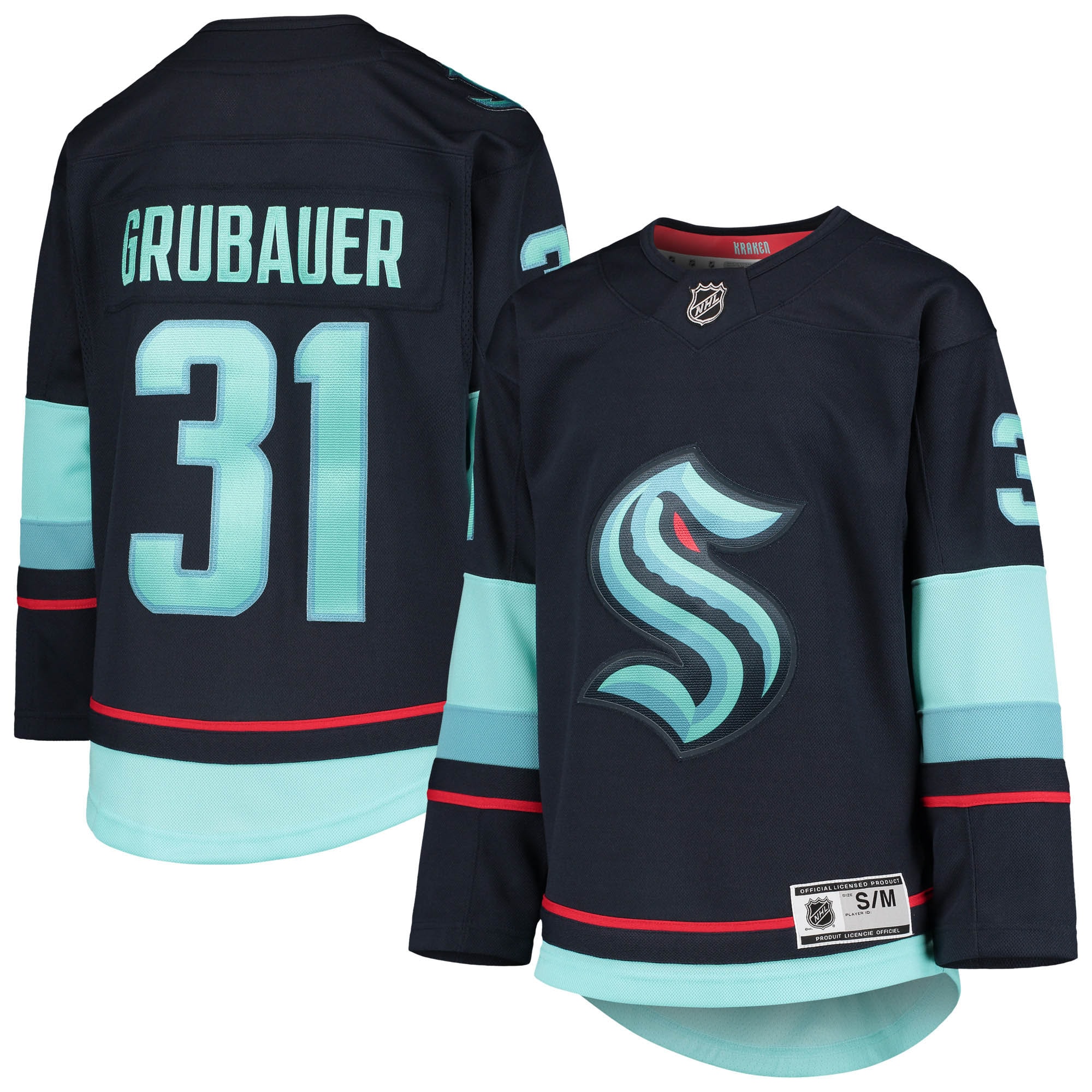 youth philipp grubauer deep sea blue seattle kraken home premier player jersey – Vancouver Canucks Jerseys and Headwear Collection