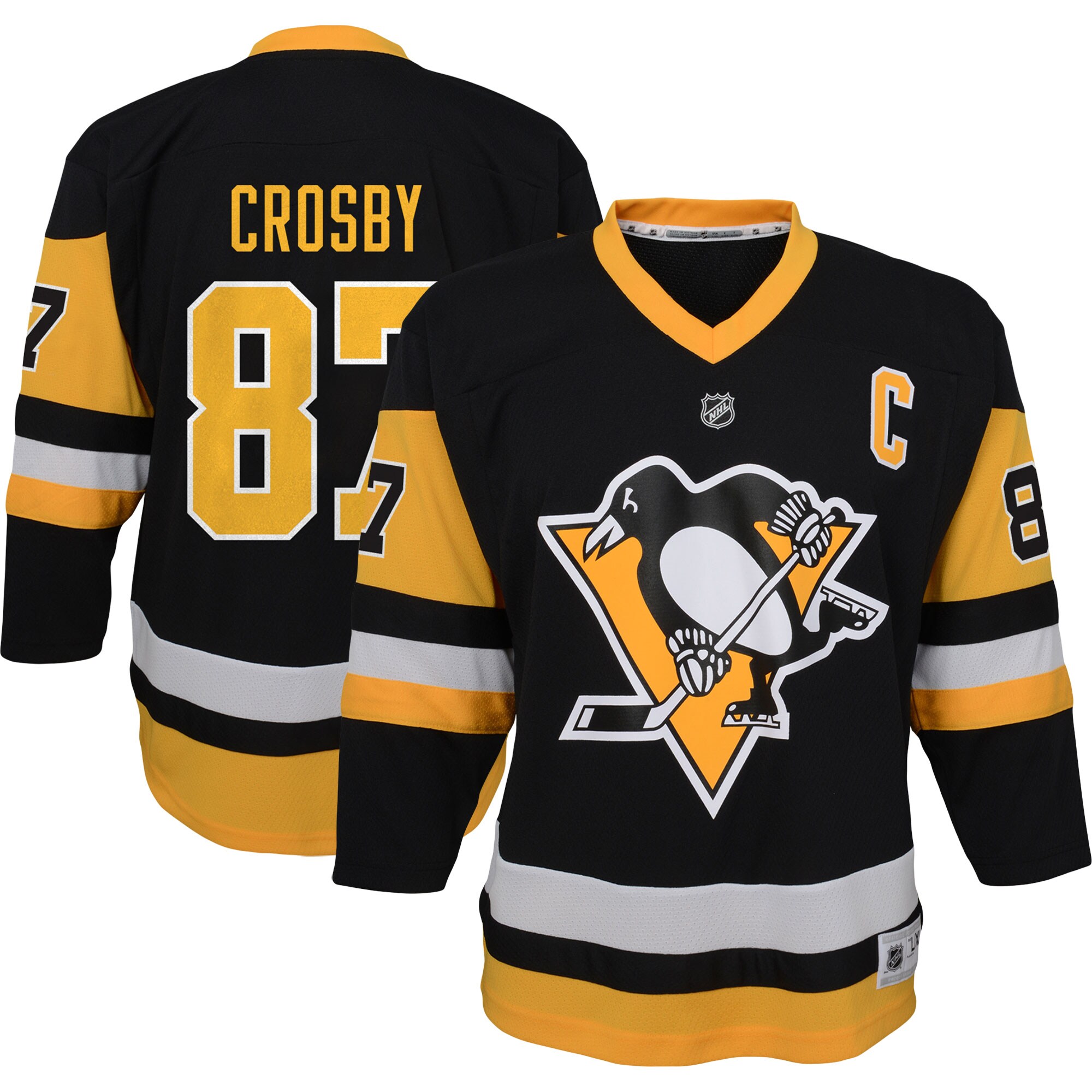 youth sidney crosby black pittsburgh penguins captain patch home replica player jersey – Vancouver Canucks Jerseys and Headwear Collection