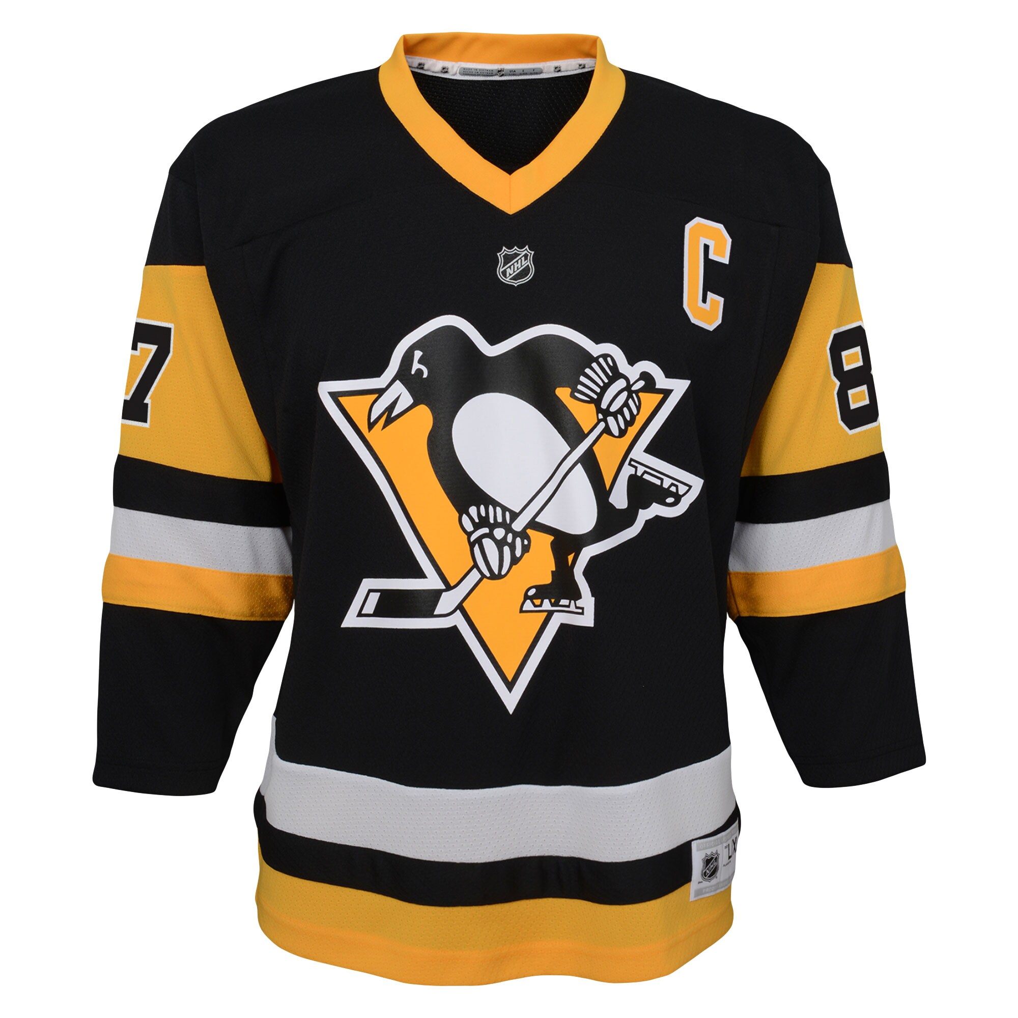 youth sidney crosby black pittsburgh penguins captain patch home replica player jersey – Vancouver Canucks Jerseys and Headwear Collection