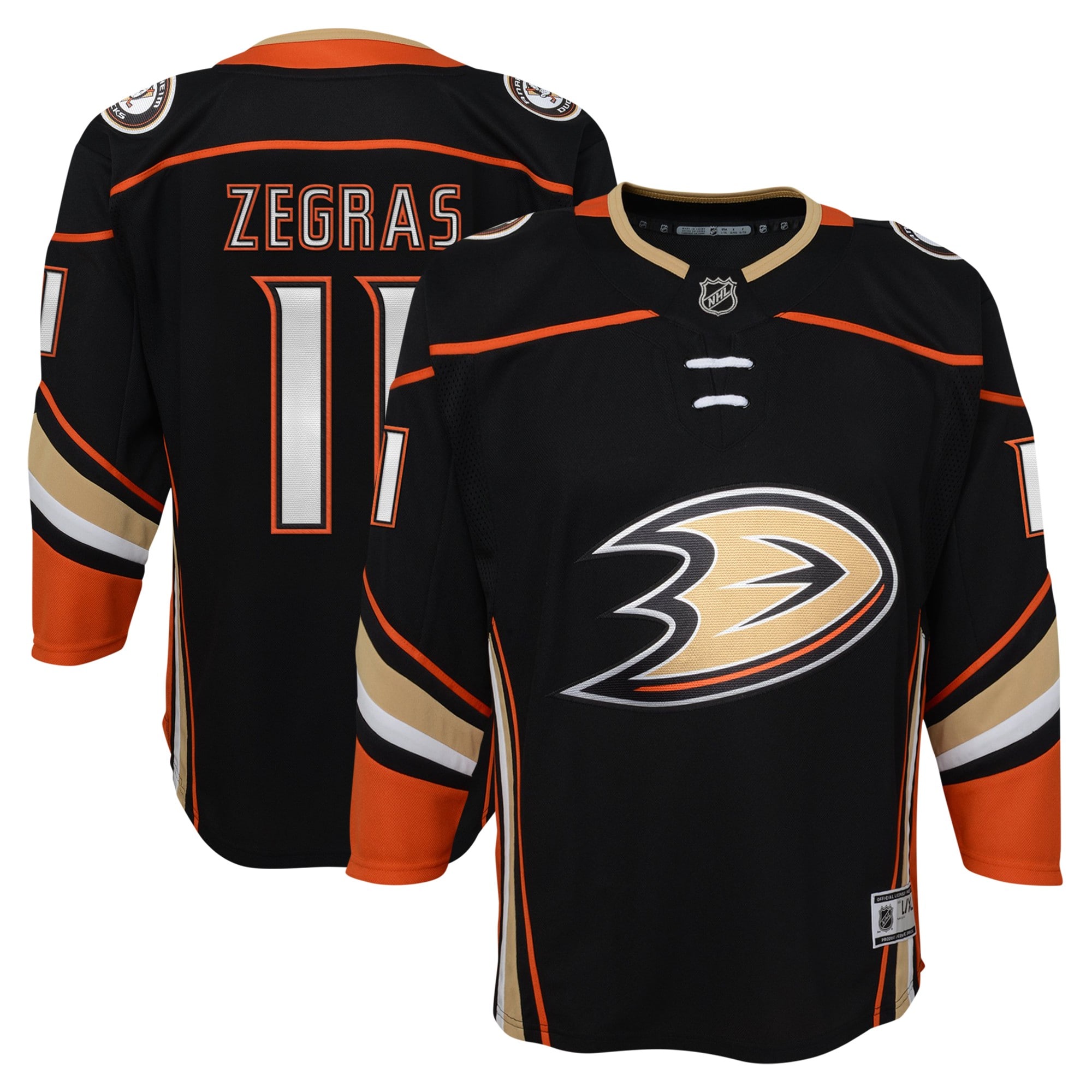 youth trevor zegras black anaheim ducks home premier player jersey – Vancouver Canucks Jerseys and Headwear Collection