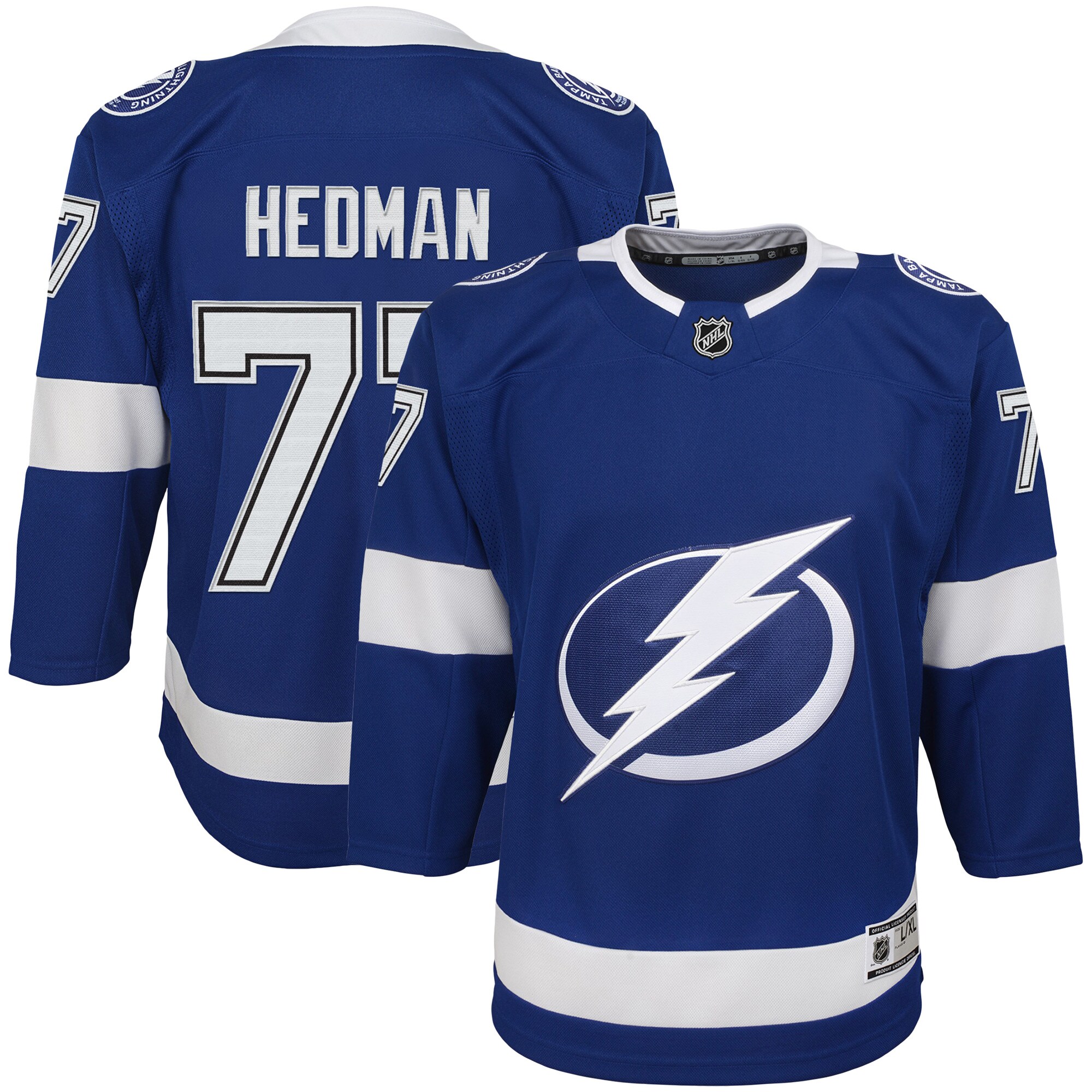youth victor hedman blue tampa bay lightning home premier player jersey – Vancouver Canucks Jerseys and Headwear Collection
